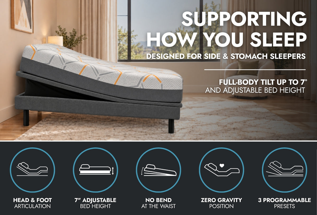 Ascend High-Low Adjustable Bed with Tilt