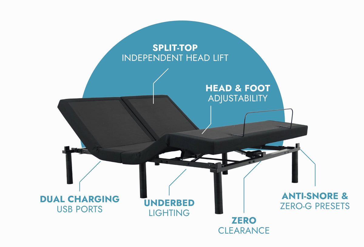 DUETTO Split Top Adjustable Bed