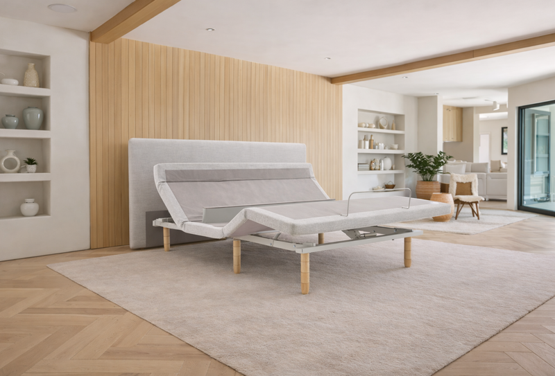 Ergomotion SmartSense adjustable bed in a bedroom