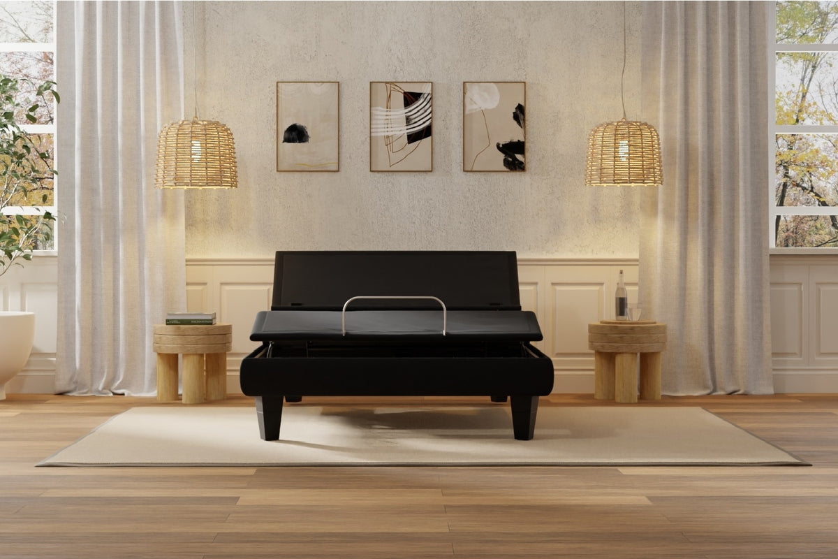 Ergomotion Rio 6.0 adjustable bed in a modern bedroom